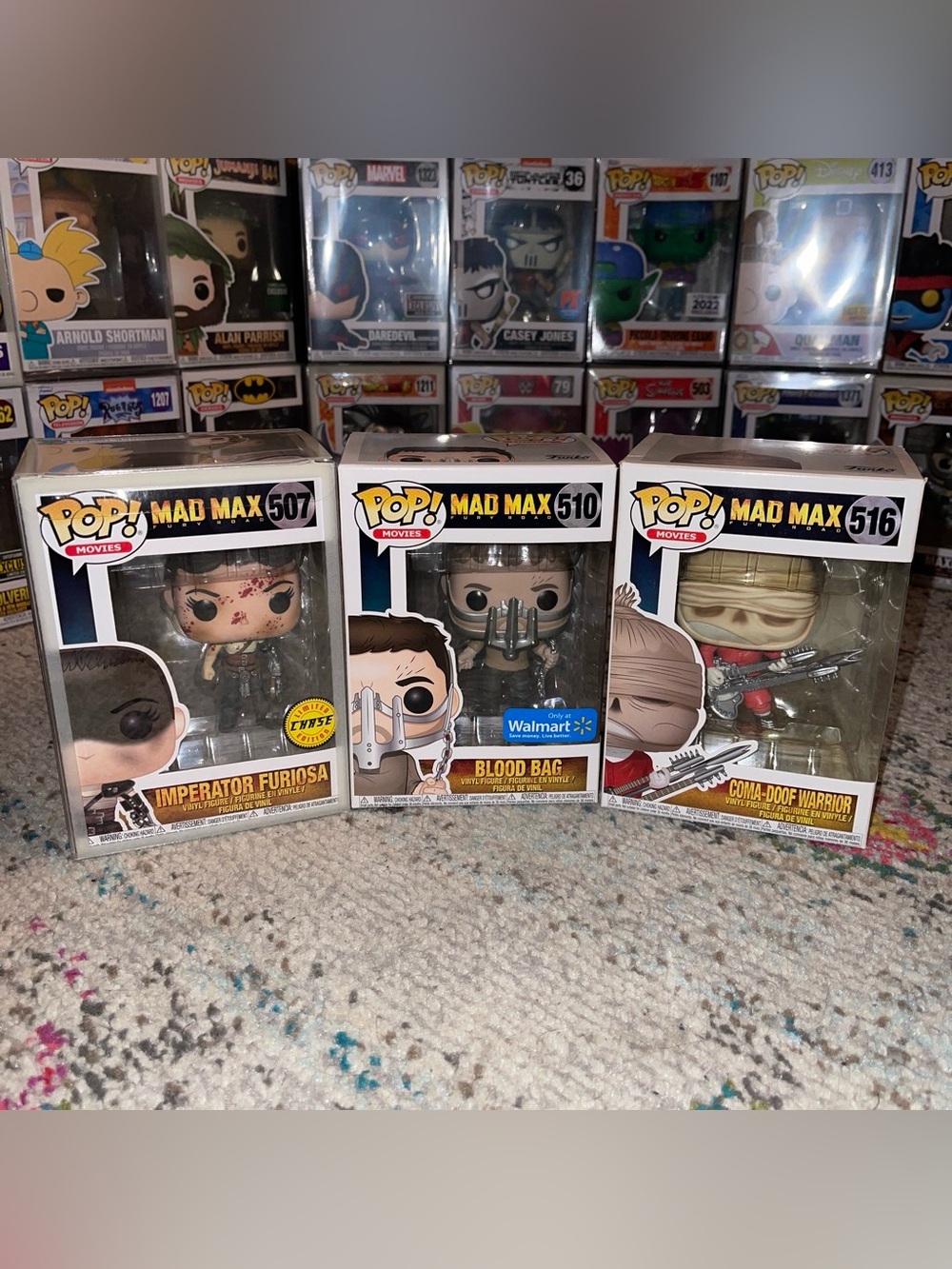 Funko Pop! Imperator Furiosa Vinyl Figure with Red Blood Splatter